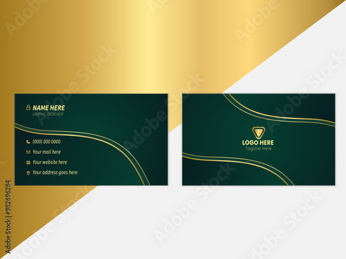 Modern unique professional business card design