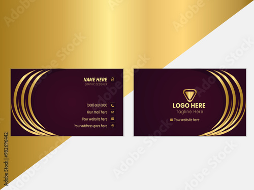 Modern unique professional business card design