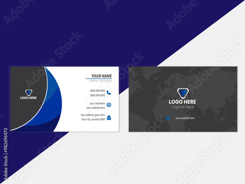 Modern unique professional business card design