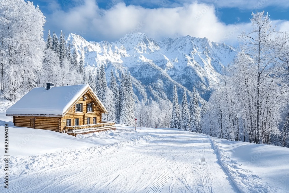 winter landscape mountains snow forest winter landscape mountains snow forest