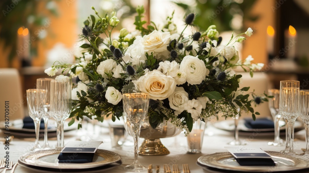 centerpiece, elegant setting, creative composition centerpiece, elegant setting, creative composition