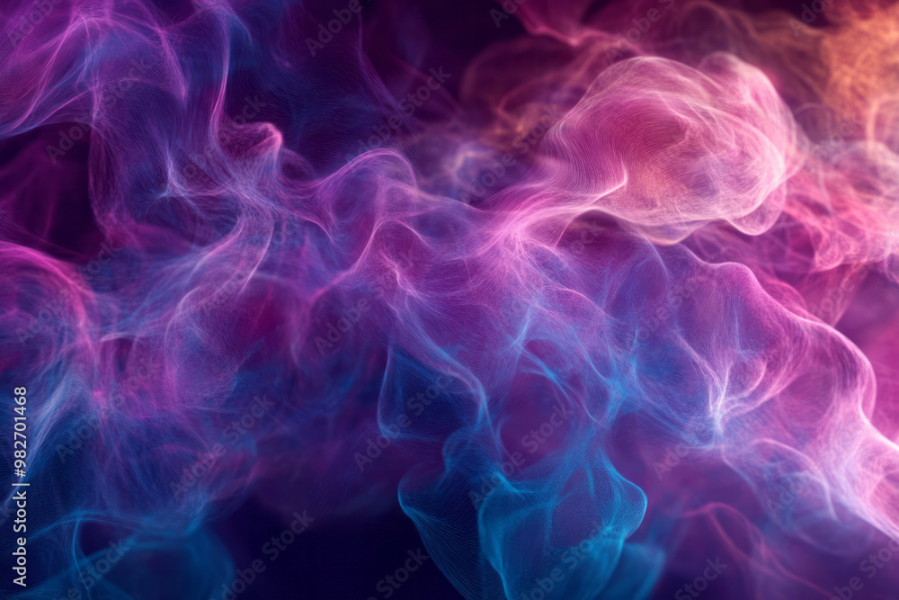 A depiction of particles behaving as probability clouds rather than solid objects, A depiction of particles behaving as probability clouds rather than solid objects,