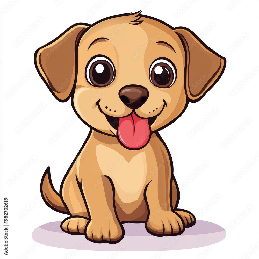 Cute Puppy Cartoon. Cute Puppy Cartoon.