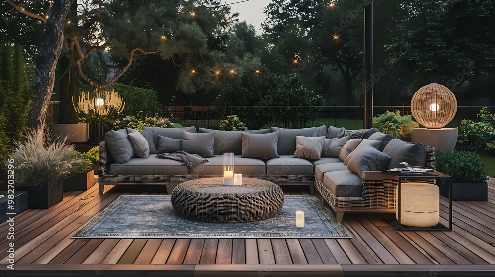 Stylish room interior featuring various potted plants strategically arranged to create a fresh and inviting atmosphere Stylish room interior featuring various potted plants strategically arranged to create a fresh and inviting atmosphere