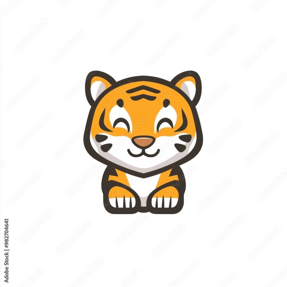 Cute Tiger Cartoon. Cute Tiger Cartoon.