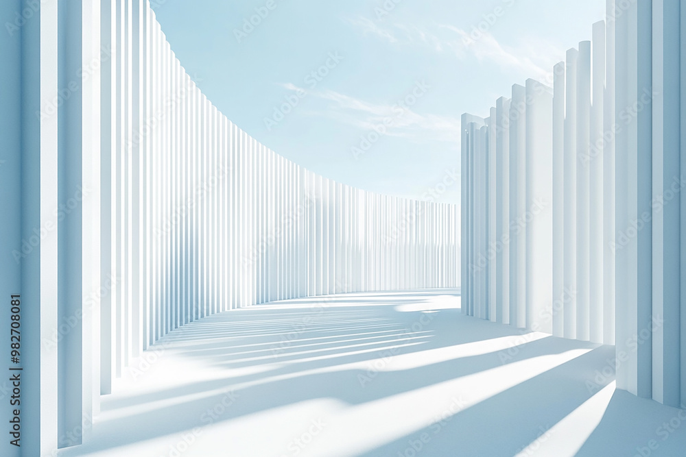 3D rendering white space architecture minimalist background
3D rendering white space architecture minimalist background