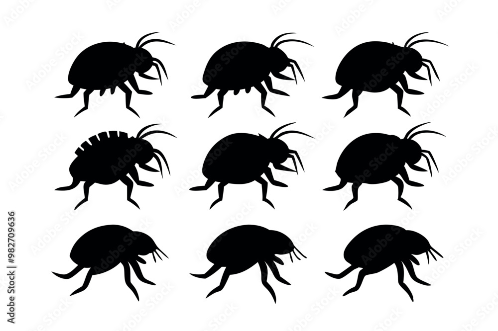 Obraz premium A set of Flea