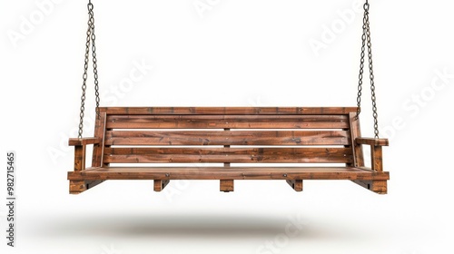 wooden porch swing with chain hangers