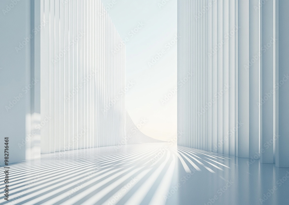 3D rendering white space architecture minimalist background 3D rendering white space architecture minimalist background