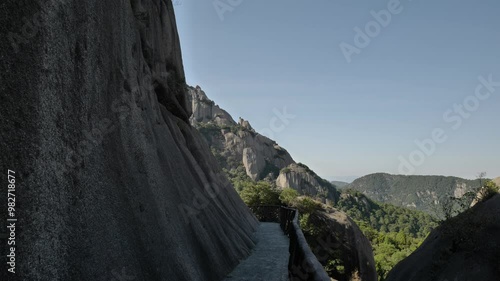 The scenery in Taimu mountain in Fujian province China photo