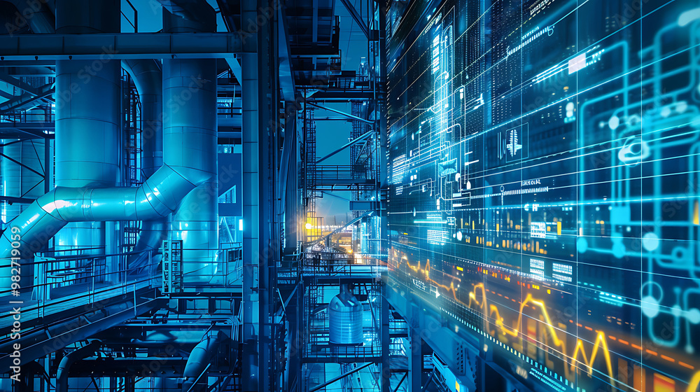 Fototapeta premium future factory