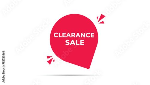 Clearance sale web banner templates. Vector Illustration 
