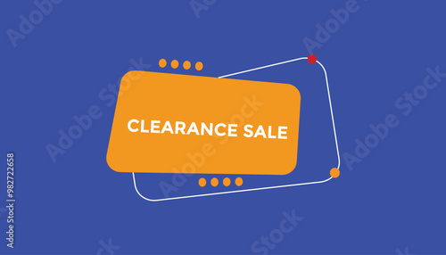 Clearance sale web banner templates. Vector Illustration 
