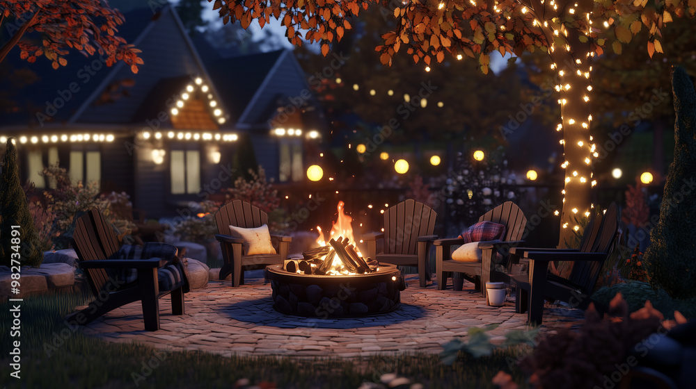 Themed Autumn Party Setup Themed Autumn Party Setup
