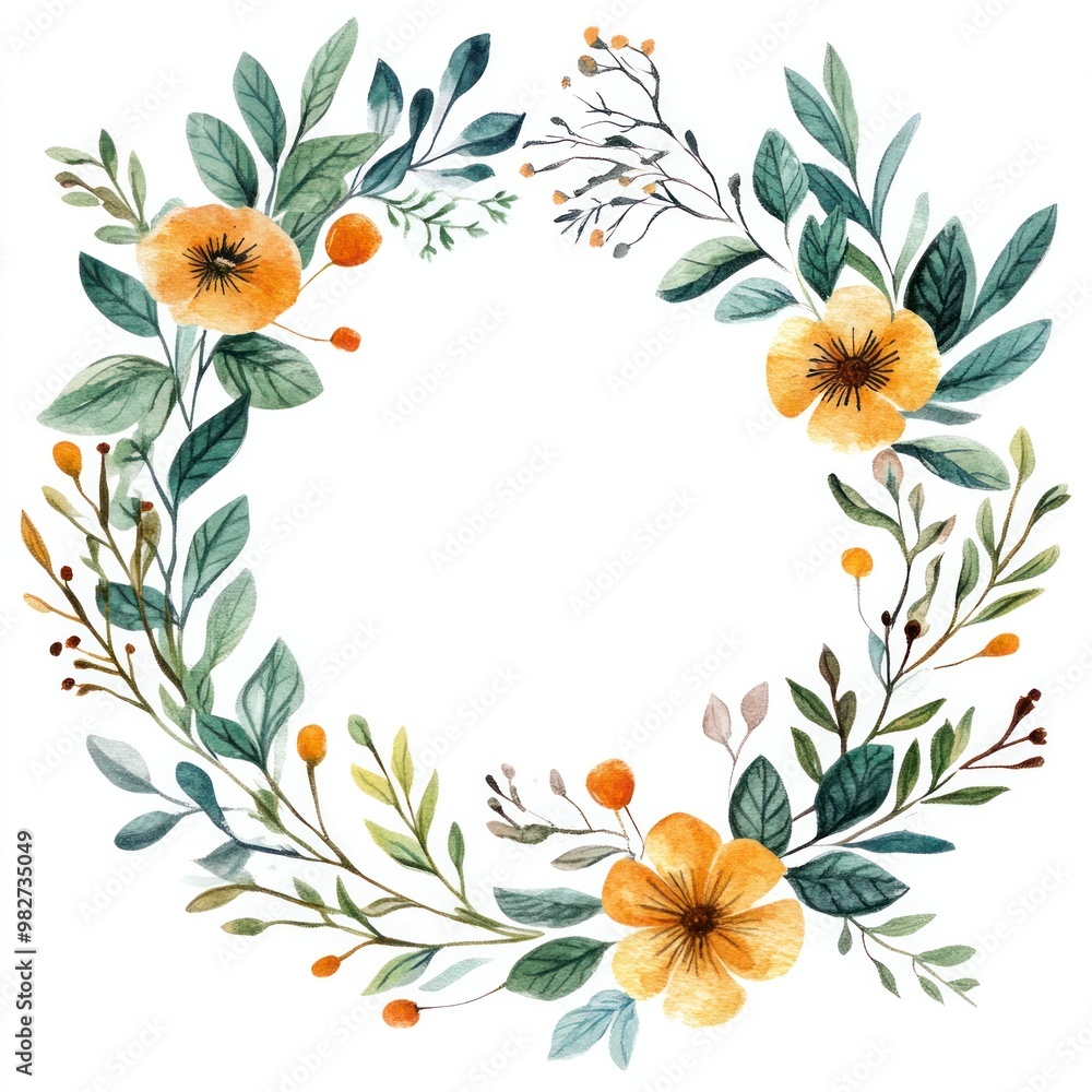 Watercolor Botanical Frame --v 6.1 Job ID: cde96a85-9915-443e-abac-940108da1fa3 Watercolor Botanical Frame --v 6.1 Job ID: cde96a85-9915-443e-abac-940108da1fa3