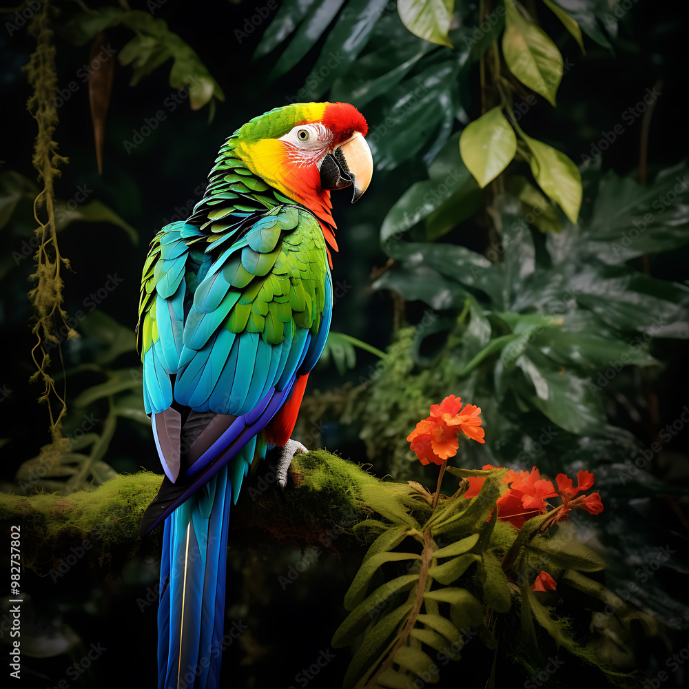 Obraz premium beautiful colorful Bird