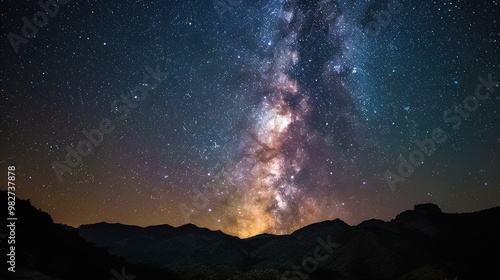 Milky way seen from Earth 