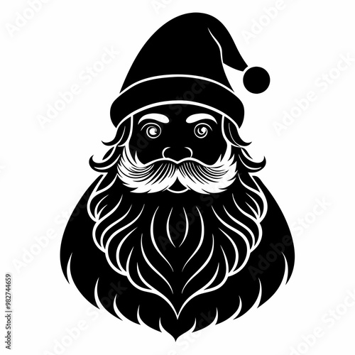 Santa SVG Santa Face Svg Vintage santa Svg Santa Claus svg Christmas Svg Holiday Svg Santa Silhouette Instabt Download