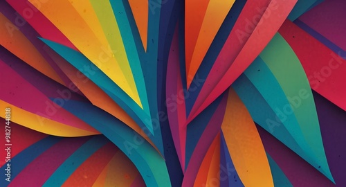 Wallpaper Mural seamless abstract background with leaves Torontodigital.ca
