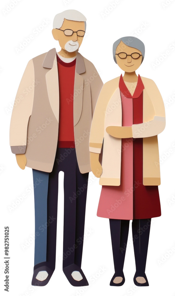 PNG Senior couple art adult representation. PNG Senior couple art adult representation.