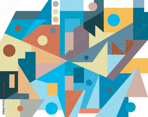 colorful abstract art for wall decoration
