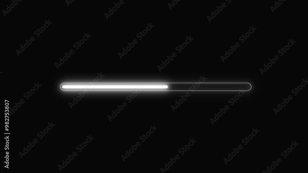 Loading Progress Animation on Black Background. Loading Progress Animation on Black Background.