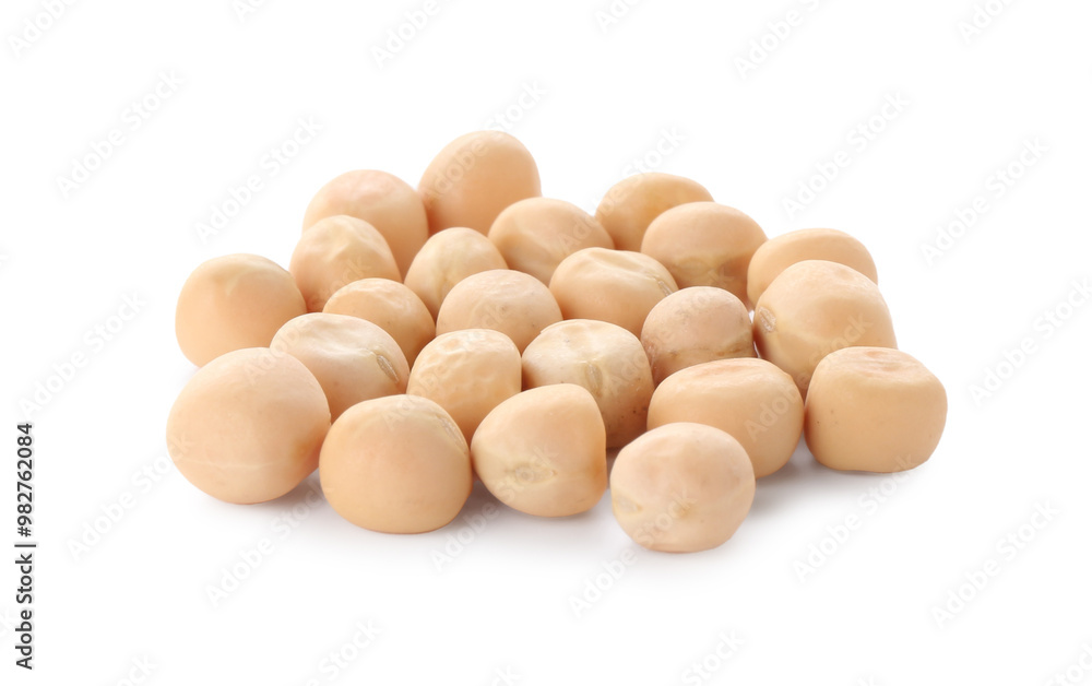 Pile of dried peas isolated on white Pile of dried peas isolated on white