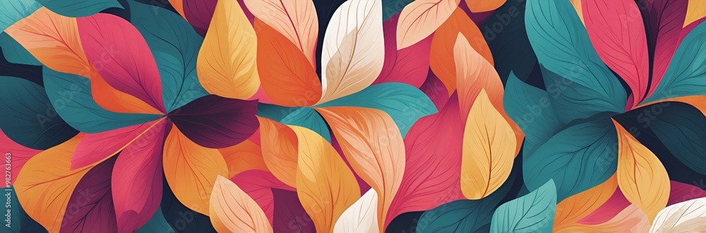 colorful abstract background with leaves colorful abstract background with leaves