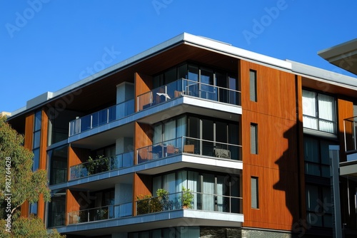 Residential and commercial Apartment building in inner Melbourne suburb VIC , Sydney NSW Australia , ai