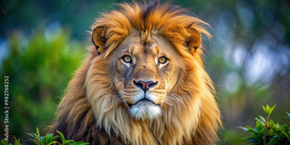 Close up photo of a majestic lion in the wild, wildlife, animal, lion, predator, safari, nature, wilderness, feline Close up photo of a majestic lion in the wild, wildlife, animal, lion, predator, safari, nature, wilderness, feline