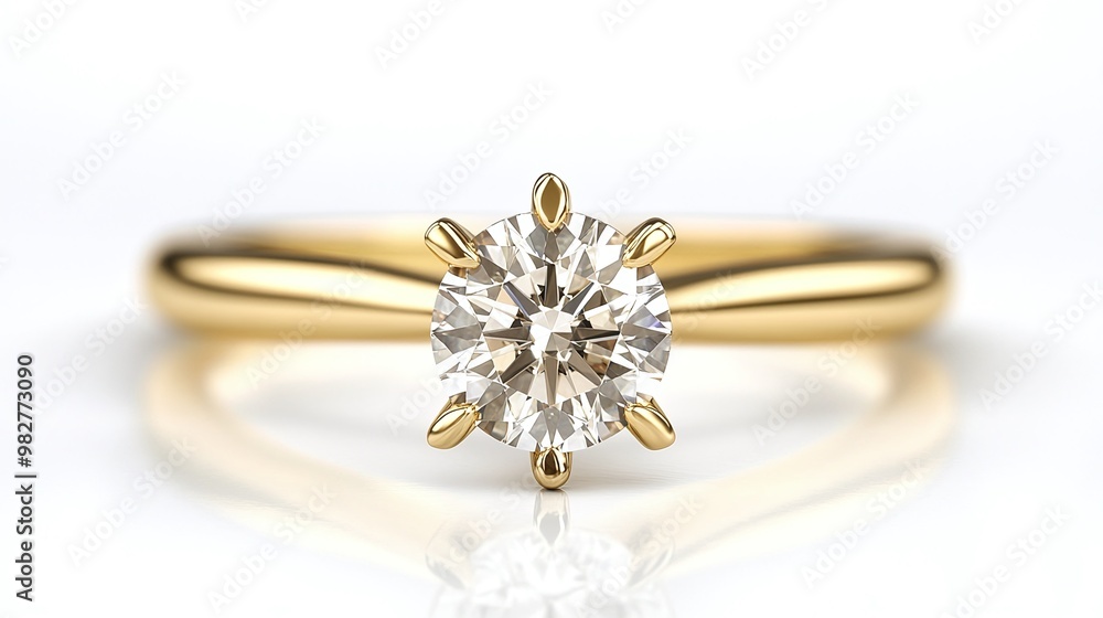 elegant yellow gold diamond ring in a solitaire design, featuring a sparkling diamond ideal for engagements and special moments elegant yellow gold diamond ring in a solitaire design, featuring a sparkling diamond ideal for engagements and special moments