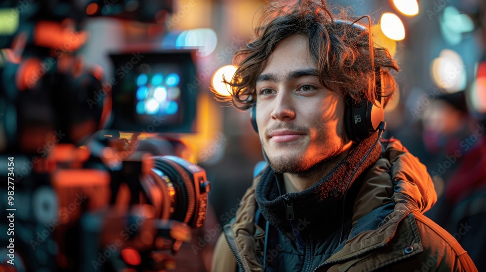 A highly realistic image of a person engaged in Social Media Campaigns & Viral Trends – Recording reaction videos in home studios The scene is well-lit, with natural light highlighting the details. A highly realistic image of a person engaged in Social Media Campaigns & Viral Trends – Recording reaction videos in home studios The scene is well-lit, with natural light highlighting the details.