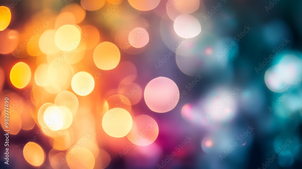 Fototapeta premium The blurred refraction effect of light or bokeh with an organic flare overlay