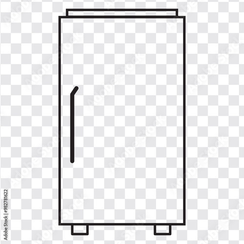 refrigerator appliance kitchen icon symbol food cold household cooler ice storage freezer deep freezer cooling fridge refrigerator icon home temperature electric refrigeration fresh modern cool