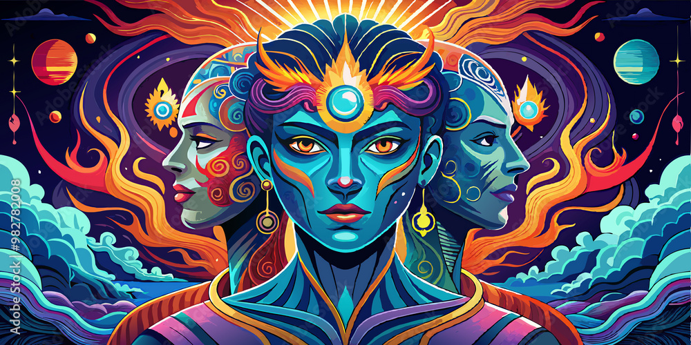 A transcendent depiction that encapsulates the essence of romantic love between soulmates, featuring a captivating emphasis on two faces seamlessly intertwined in a dreamlike bond. A transcendent depiction that encapsulates the essence of romantic love between soulmates, featuring a captivating emphasis on two faces seamlessly intertwined in a dreamlike bond.