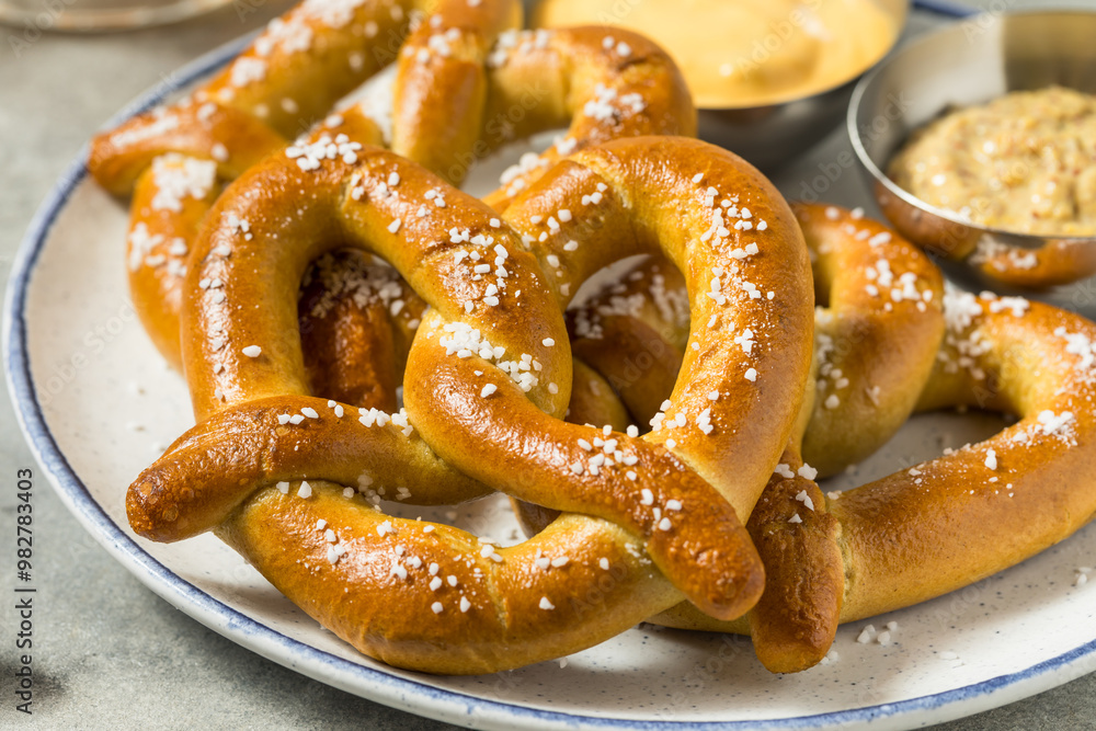 Homemade Bavarian Soft Pretzels with Salt Homemade Bavarian Soft Pretzels with Salt