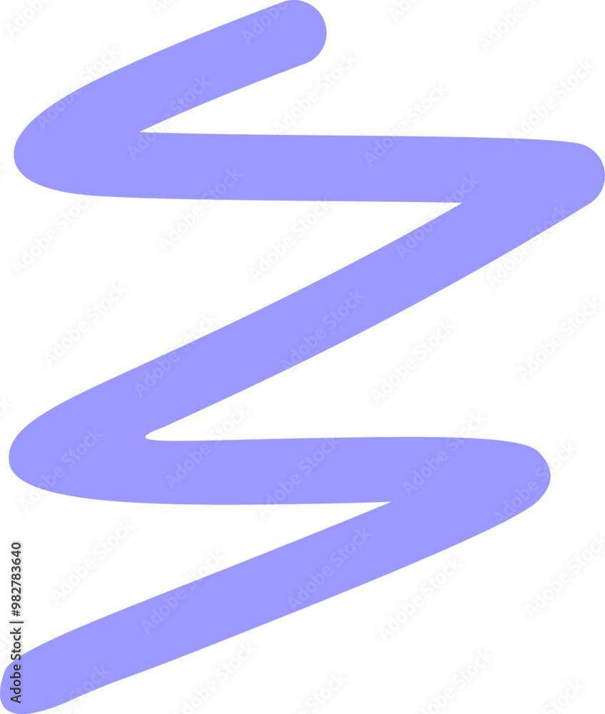 Hand Drawn Zigzag Line Hand Drawn Zigzag Line