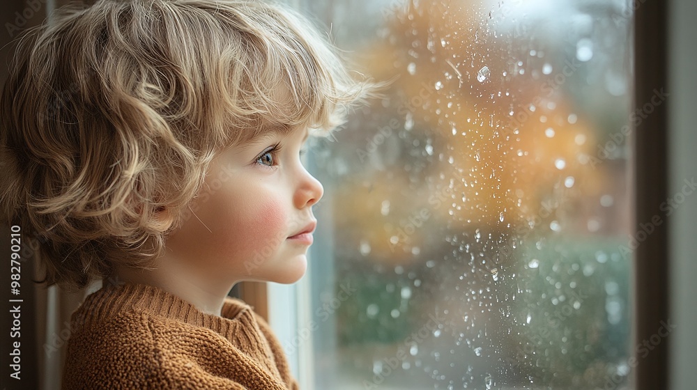 thoughtful little boy gazing out the window at the scenery from his home in a peaceful indoor setting capturing the essence of childhood wonder and observation thoughtful little boy gazing out the window at the scenery from his home in a peaceful indoor setting capturing the essence of childhood wonder and observation