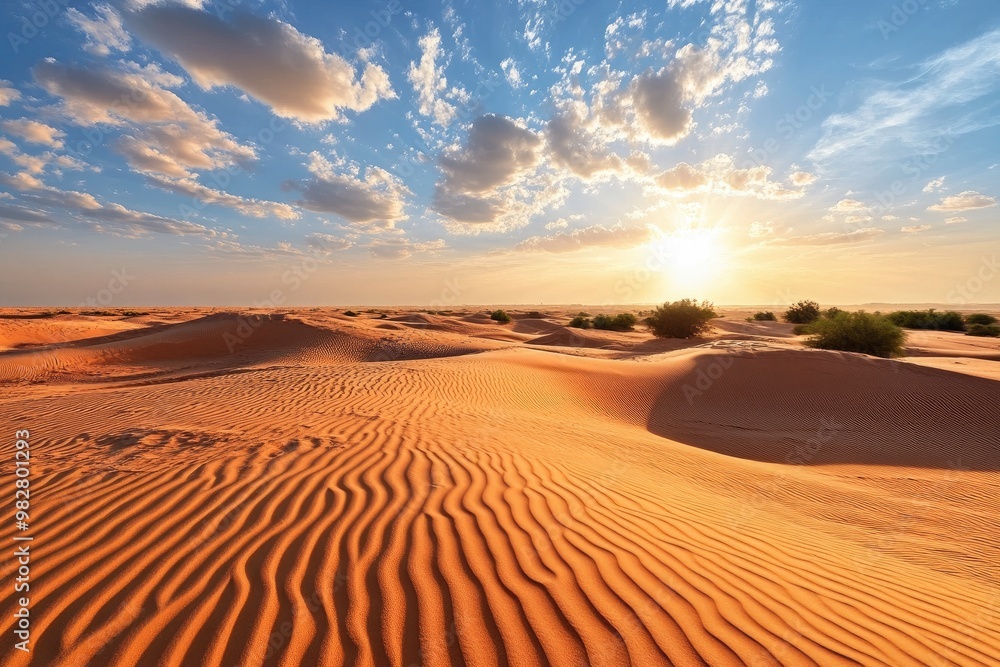 Naklejka premium Remah Desert, Al Ain, Abu Dhabi, United Arab Emirates, Middle East, ai