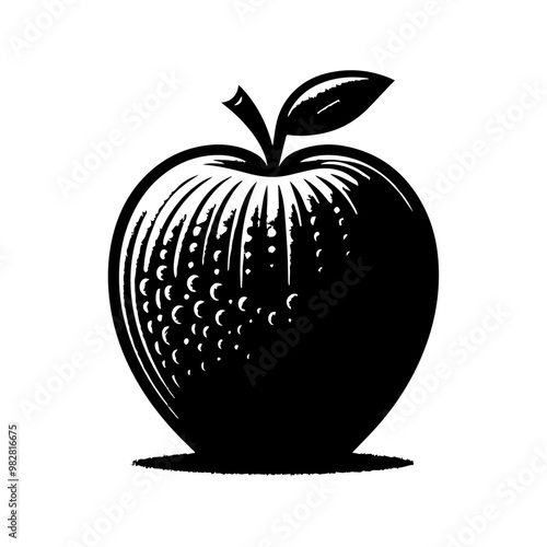 "Fresh and Crisp: A Vibrant Apple Fruit Vector Illustration"