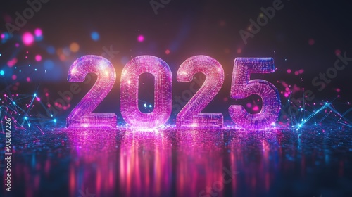 2025 Happy New Year logo photo