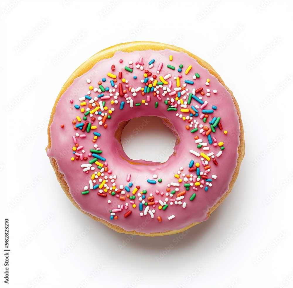 A doughnut on isolated background A doughnut on isolated background