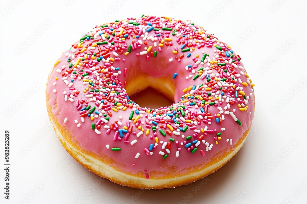 A doughnut on isolated background A doughnut on isolated background