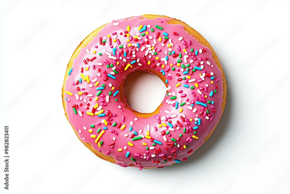 A doughnut on isolated background A doughnut on isolated background