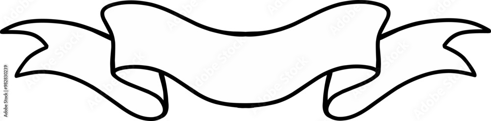 Line banner on a white background Line banner on a white background