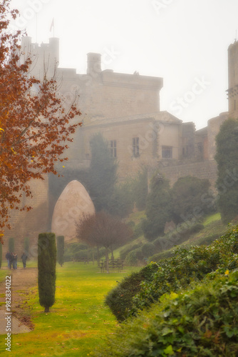 Niebla sobre el castillo de Olite