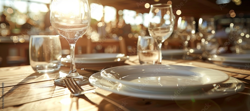 Stylish and sophisticated dining room setup for an elegant dinner party gathering experience