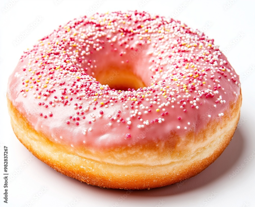A doughnut on isolated background A doughnut on isolated background