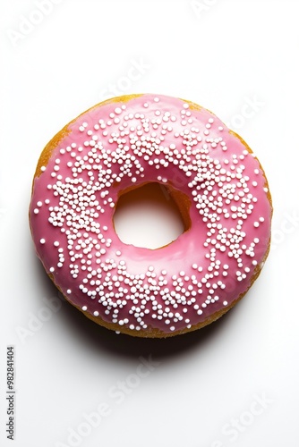 A doughnut on isolated background