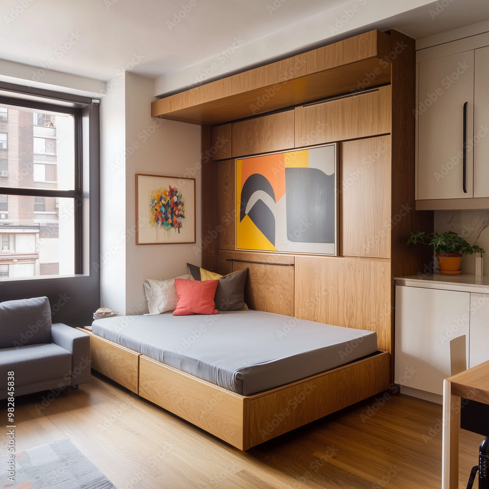 Fototapeta premium Micro Studio With Folding Bed